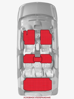 ЭВА коврики «Queen Lux» комплект для Chrysler Sebring (3G)